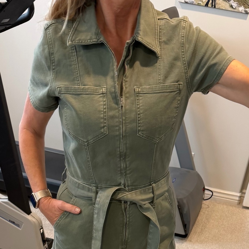 Anthropologie’s Good American Olive Green Jumpsuit